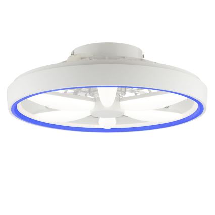 Brilliant - LED RGBW Ściemnialny wentylator sufitowy z oświetleniem GAIANO LED/48W/230V 2700-6500K biały + pilot zdalnego sterowania
