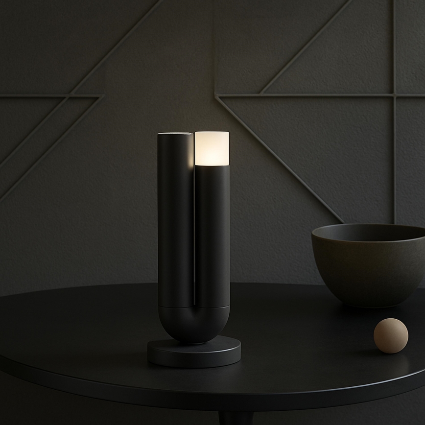 Brilliant - ściemnialna, ładowalna, dotykowa zewnętrzna lampa stołowa SAYU LED/2,5W/5V 2700K 2600 mAh IP44 czarna