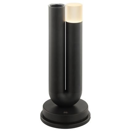 Brilliant - ściemnialna, ładowalna, dotykowa zewnętrzna lampa stołowa SAYU LED/2,5W/5V 2700K 2600 mAh IP44 czarna