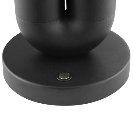 Brilliant - ściemnialna, ładowalna, dotykowa zewnętrzna lampa stołowa SAYU LED/2,5W/5V 2700K 2600 mAh IP44 czarna