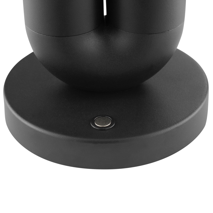 Brilliant - ściemnialna, ładowalna, dotykowa zewnętrzna lampa stołowa SAYU LED/2,5W/5V 2700K 2600 mAh IP44 czarna