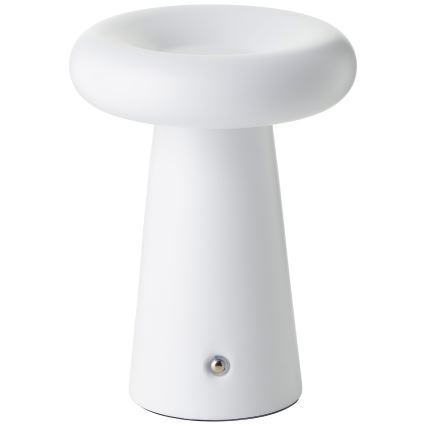 Brilliant - LED Ściemnialna dotykowa zewnętrzna lampa stołowa MUFFIN LED/3W/5V USB 2600 mAh IP44 biały