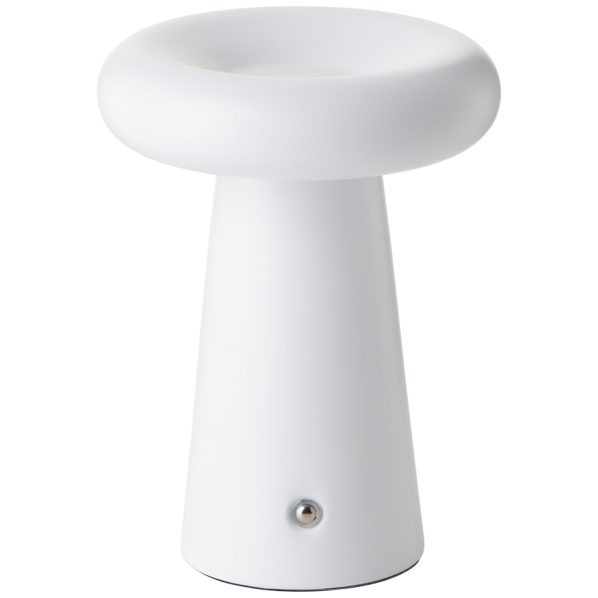 Brilliant - LED Ściemnialna dotykowa zewnętrzna lampa stołowa MUFFIN LED/3W/5V USB 2600 mAh IP44 biały