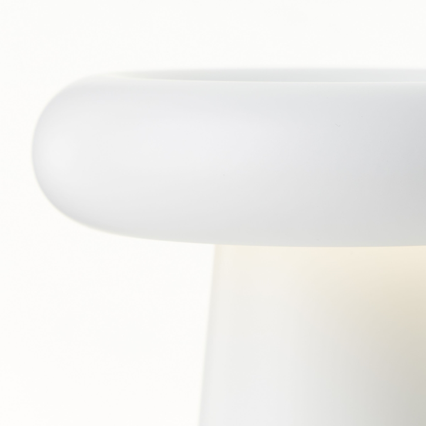 Brilliant - LED Ściemnialna dotykowa zewnętrzna lampa stołowa MUFFIN LED/3W/5V USB 2600 mAh IP44 biały