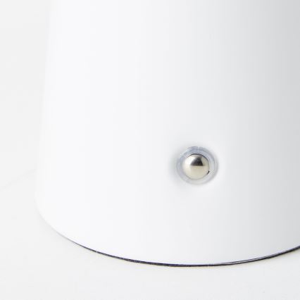 Brilliant - LED Ściemnialna dotykowa zewnętrzna lampa stołowa MUFFIN LED/3W/5V USB 2600 mAh IP44 biały