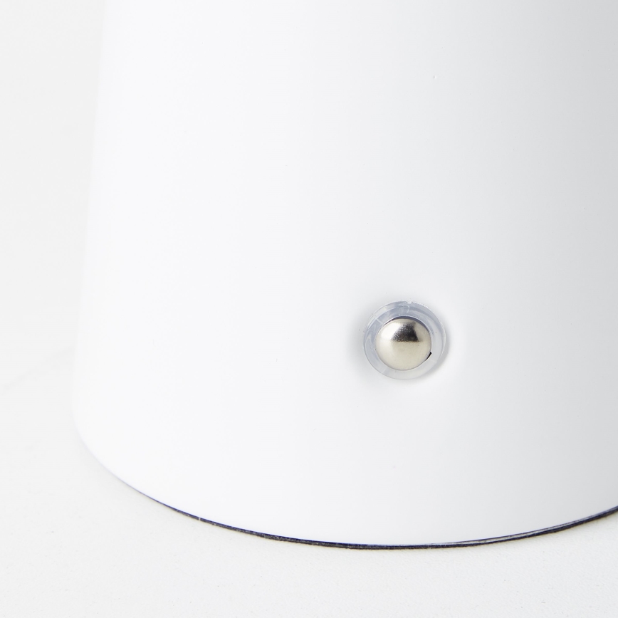 Brilliant - LED Ściemnialna dotykowa zewnętrzna lampa stołowa MUFFIN LED/3W/5V USB 2600 mAh IP44 biały