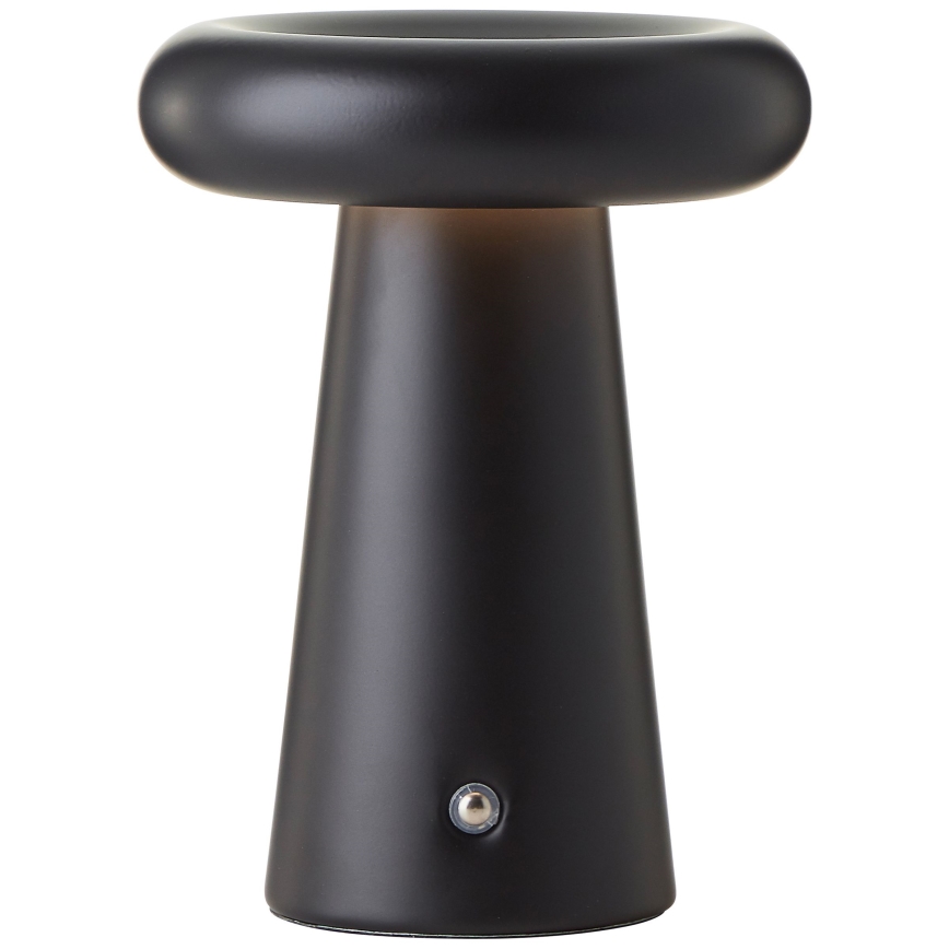 Brilliant - LED Ściemnialna dotykowa zewnętrzna lampa stołowa MUFFIN LED/3W/5V USB 2600 mAh IP44 czarny