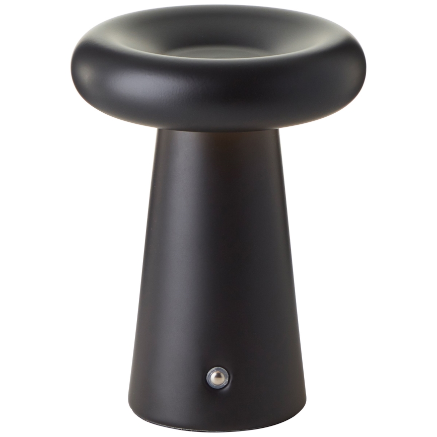 Brilliant - LED Ściemnialna dotykowa zewnętrzna lampa stołowa MUFFIN LED/3W/5V USB 2600 mAh IP44 czarny