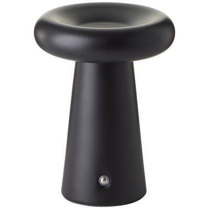 Brilliant - LED Ściemnialna dotykowa zewnętrzna lampa stołowa MUFFIN LED/3W/5V USB 2600 mAh IP44 czarny