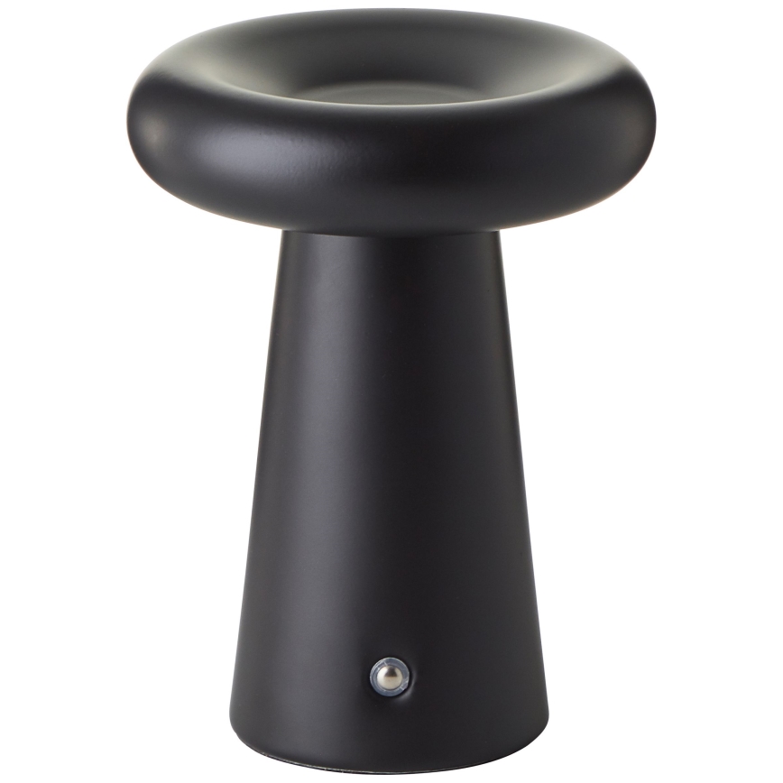 Brilliant - LED Ściemnialna dotykowa zewnętrzna lampa stołowa MUFFIN LED/3W/5V USB 2600 mAh IP44 czarny