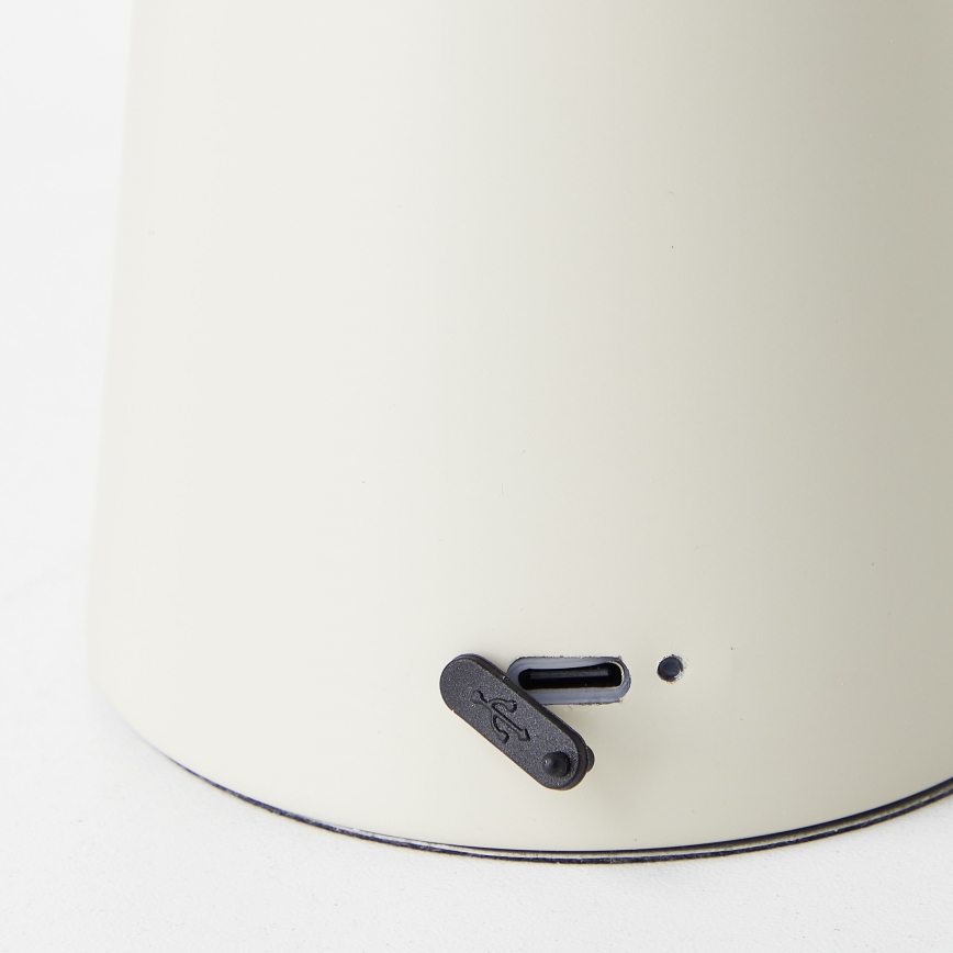 Brilliant - LED Ściemnialna dotykowa lampa stołowa MUFFIN LED/3W/5V USB 2600 mAh IP44 krém