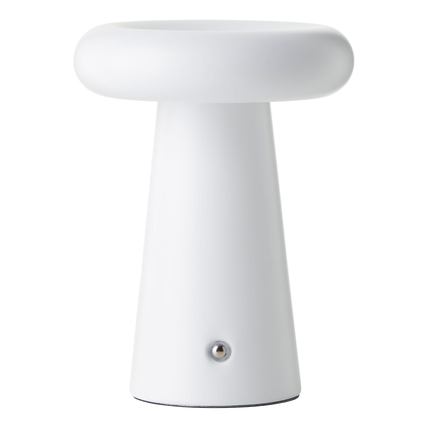 Brilliant - LED Ściemnialna dotykowa zewnętrzna lampa stołowa MUFFIN LED/3W/5V USB 2600 mAh IP44 biały