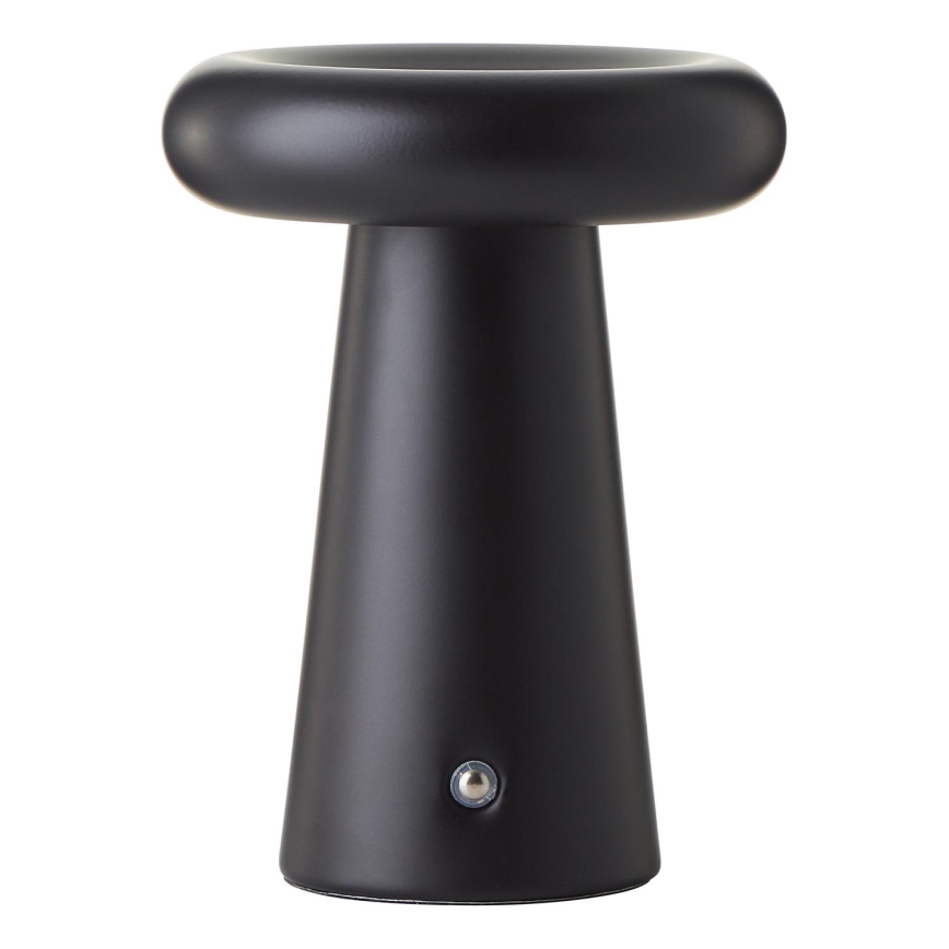 Brilliant - LED Ściemnialna dotykowa zewnętrzna lampa stołowa MUFFIN LED/3W/5V USB 2600 mAh IP44 czarny