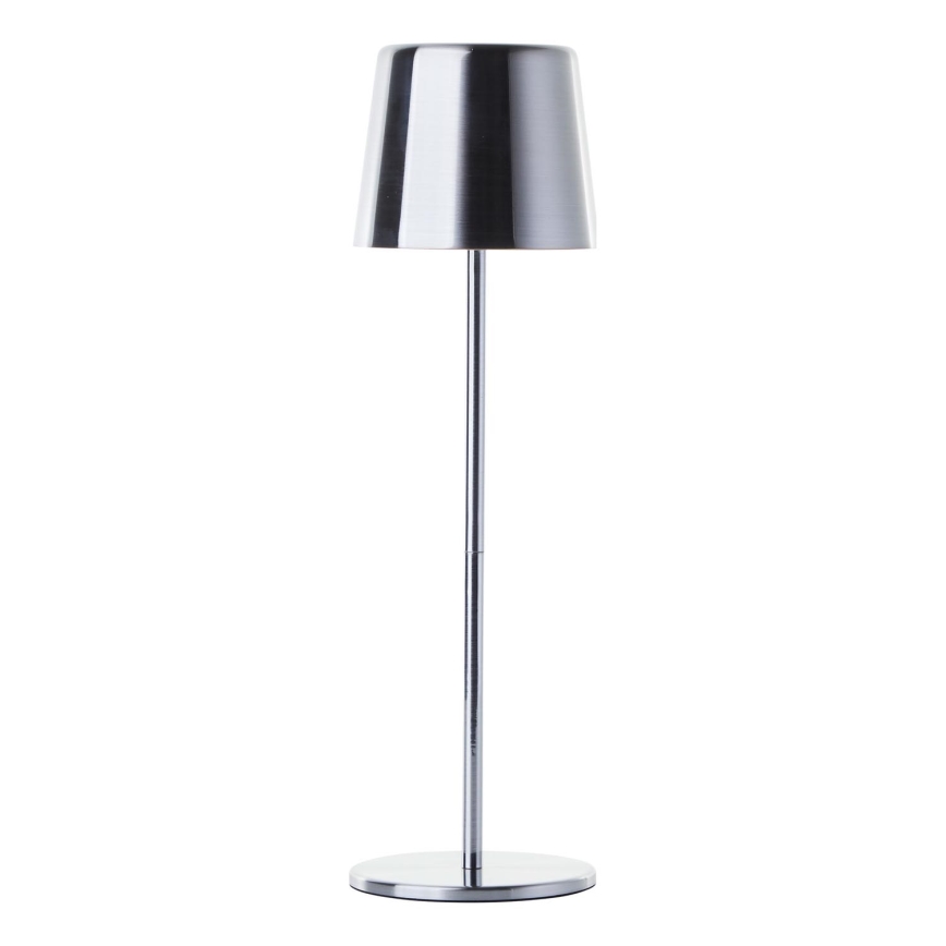 Brilliant - LED Ściemnialna dotykowa zewnętrzna lampa XAANA LED/4W/5V 3000/4000/6500K 2600 mAh IP44 chrom błyszczący