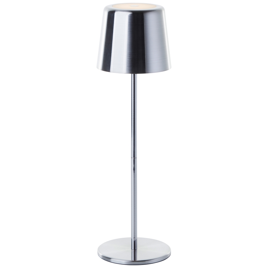 Brilliant - LED Ściemnialna dotykowa zewnętrzna lampa XAANA LED/4W/5V 3000/4000/6500K 2600 mAh IP44 chrom błyszczący