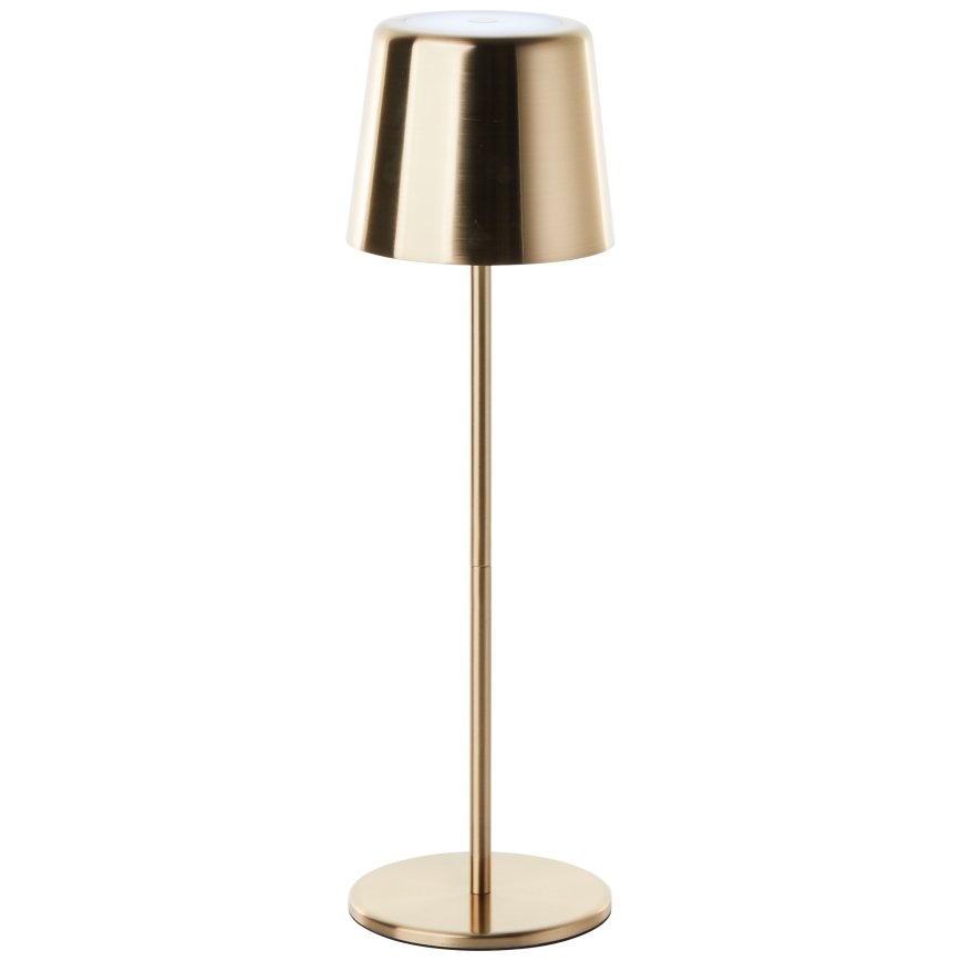 Brilliant - LED Ściemnialna dotykowa zewnętrzna lampa XAANA LED/4W/5V 3000/4000/6500K 2600 mAh IP44 złoty