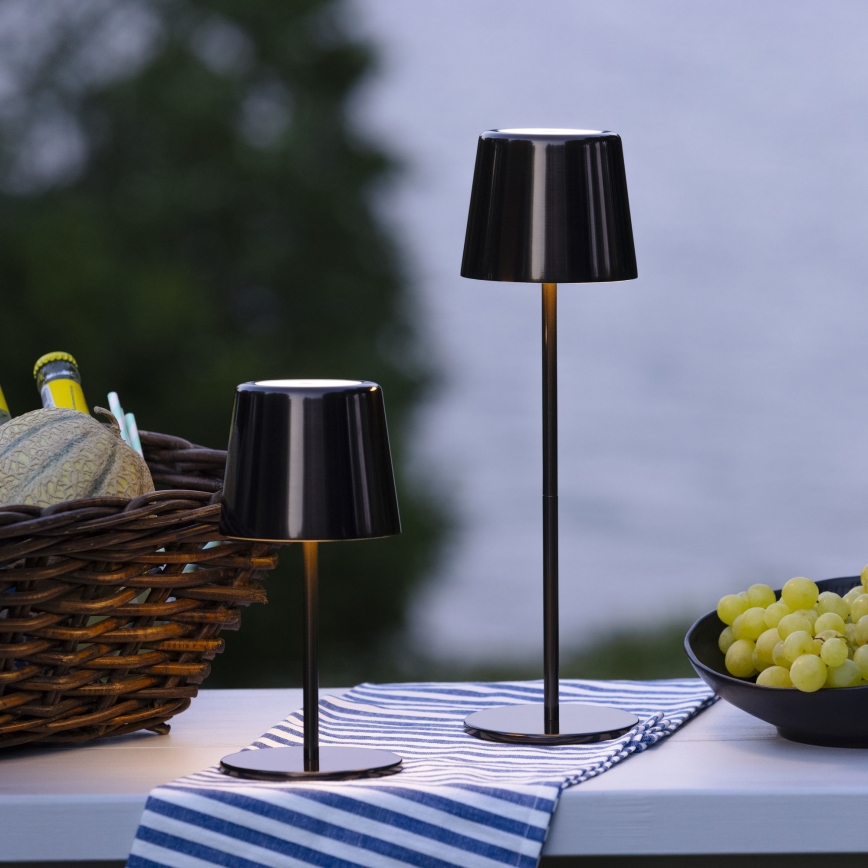 Brilliant - LED Ściemnialna dotykowa zewnętrzny lampa XAANA LED/4W/5V 3000/4000/6500K IP44 czarny