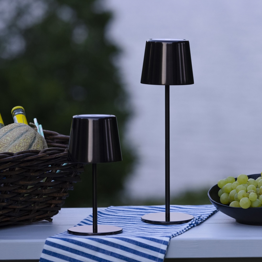 Brilliant - LED Ściemnialna dotykowa zewnętrzny lampa XAANA LED/4W/5V 3000/4000/6500K IP44 czarny
