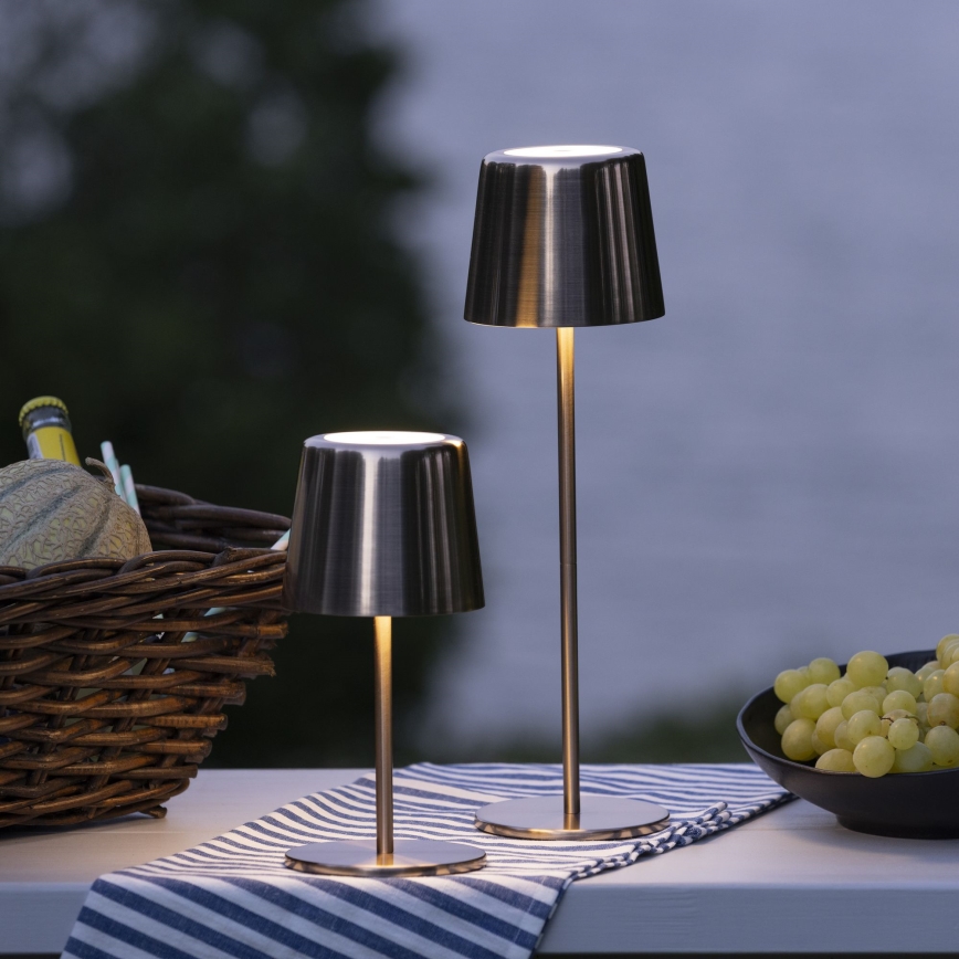 Brilliant - LED Ściemnialna dotykowa zewnętrzny lampa XAANA LED/4W/5V 3000/4000/6500K IP44 miedź
