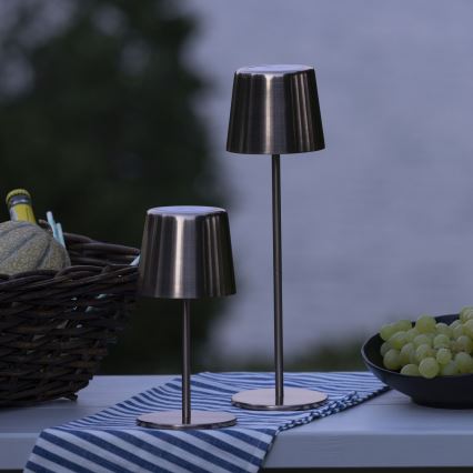 Brilliant - LED Ściemnialna dotykowa zewnętrzny lampa XAANA LED/4W/5V 3000/4000/6500K IP44 miedź