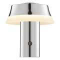 Brilliant - LED ściemnialna ładowalna dotykowa lampa stołowa KINICH LED/2,5W/5V 2700K 2600 mAh błyszczący chrom