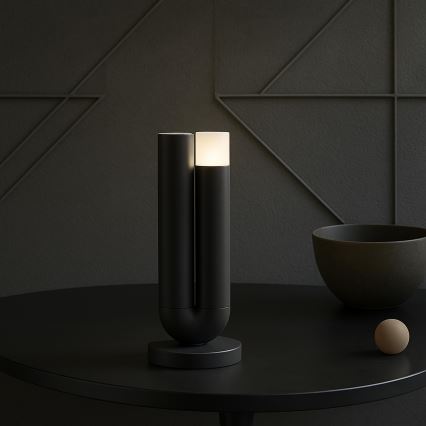 Brilliant - Ściemnialna ładowalna dotykowa zewnętrzna lampa stołowa SAYU LED/2,5W/5V 2700K 2600 mAh IP44 czarna
