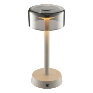 Brilliant - LED ściemnialna ładowalna dotykowa zewnętrzna lampa stołowa RAZOR LED/2,5W/5V 2700K 2600 mAh IP44 szara