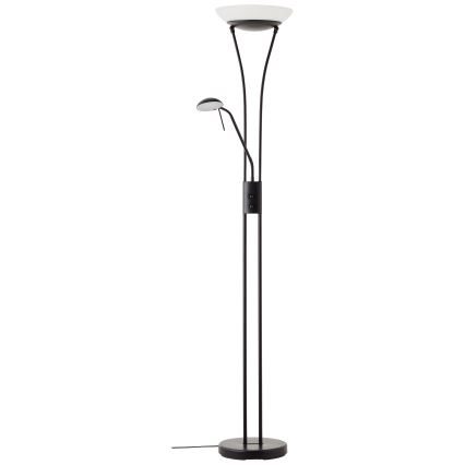 Brilliant - LED ściemnialna lampa podłogowa FINN 2xLED/13W/230V czarna