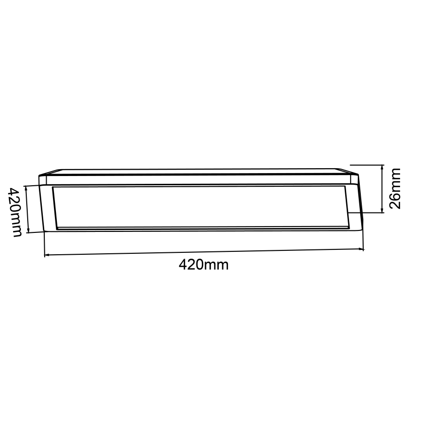 Brilliant - ściemnialna oprawa sufitowa LED SORELL LED/24/230V 3000-6500K 42x42 cm czarna + pilot zdalnego sterowania