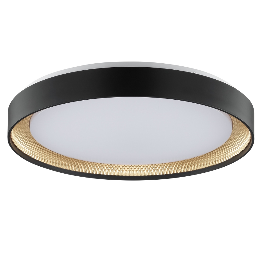 Brilliant - ściemnialna oprawa sufitowa LED WALDO LED/36W/230V 3000-6500K śr. 48,5 cm czarny/złoty + pilot zdalnego sterowania