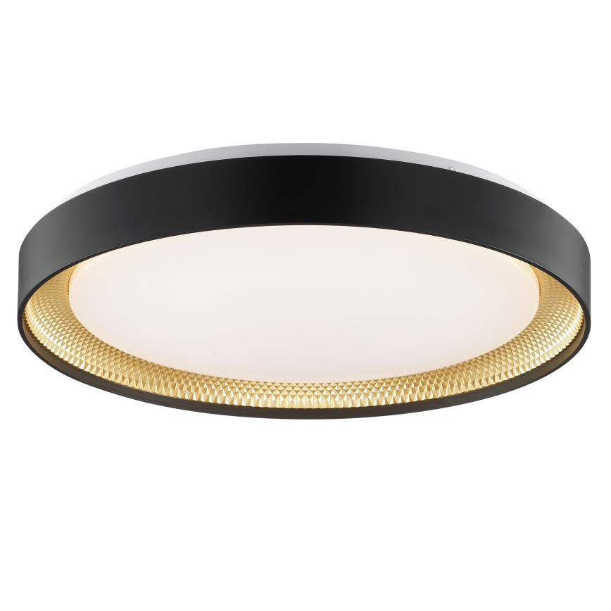 Brilliant - ściemnialna oprawa sufitowa LED WALDO LED/36W/230V 3000-6500K śr. 48,5 cm czarny/złoty + pilot zdalnego sterowania