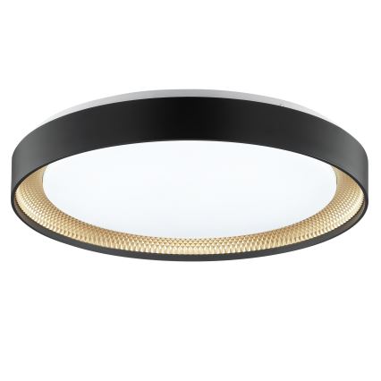 Brilliant - ściemnialna oprawa sufitowa LED WALDO LED/36W/230V 3000-6500K śr. 48,5 cm czarny/złoty + pilot zdalnego sterowania