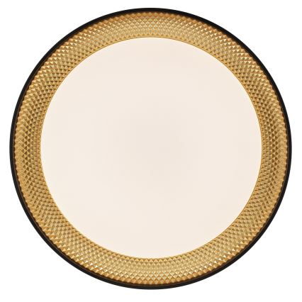 Brilliant - ściemnialna oprawa sufitowa LED WALDO LED/36W/230V 3000-6500K śr. 48,5 cm czarny/złoty + pilot zdalnego sterowania