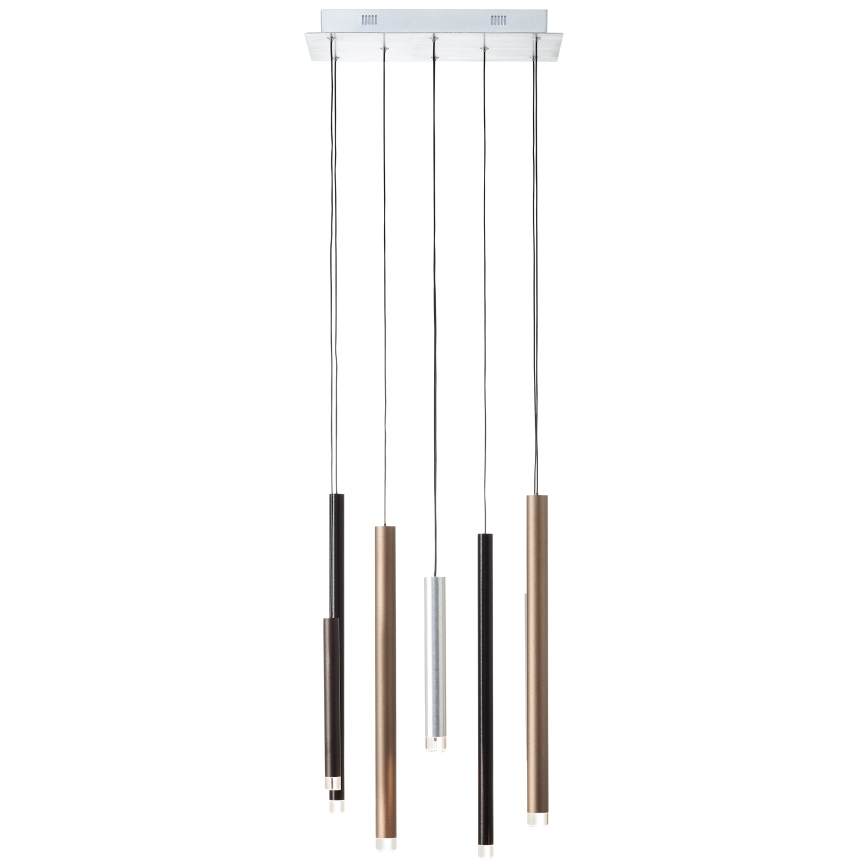 Brilliant - LED ściemnialny żyrandol na lince CEMBALO LED/32W/230V matowy chrom/czarny/brązowy