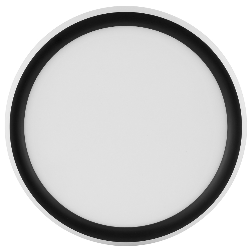 Brilliant - LED Ściemnialny plafon CARLOZ LED/16W/230V śr. 30 cm biały/czarny