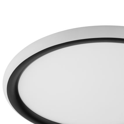 Brilliant - LED Ściemnialny plafon CARLOZ LED/16W/230V śr. 30 cm biały/czarny