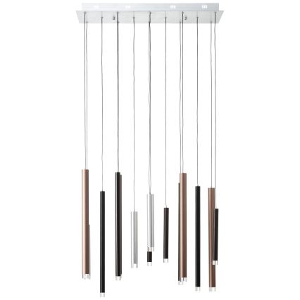 Brilliant - LED ściemnialny żyrandol na lince CEMBALO LED/60W/230V matowy chrom/czarny/brązowy