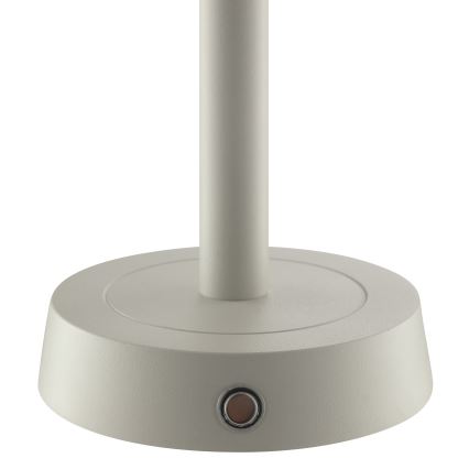 Brilliant - ściemnialna, ładowalna, dotykowa lampa stołowa zewnętrzna RAZOR LED/2,5W/5V 2700K 2600 mAh IP44 szara