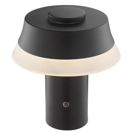 Brilliant - Dotykowa, ściemniana, ładowalna lampa stołowa KINICH LED/2,5W/5V 2700K 2600 mAh czarna