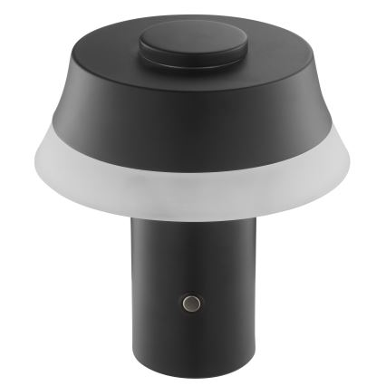 Brilliant - Dotykowa, ściemniana, ładowalna lampa stołowa KINICH LED/2,5W/5V 2700K 2600 mAh czarna