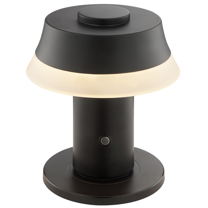 Brilliant - Dotykowa, ściemniana, ładowalna lampa stołowa KINICH LED/2,5W/5V 2700K 2600 mAh czarna