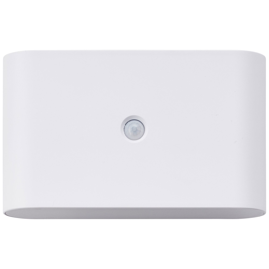 Brilliant - LED zewnętrzna naścienna lampa ładowalna z czujnikiem XINO LED/3W/5V 3600 mAh IP44 biała