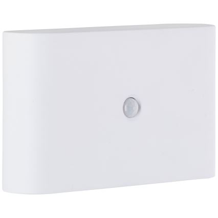 Brilliant - LED zewnętrzny akumulatorowy kinkiet z czujnikiem XINO LED/3W/5V IP44 biały