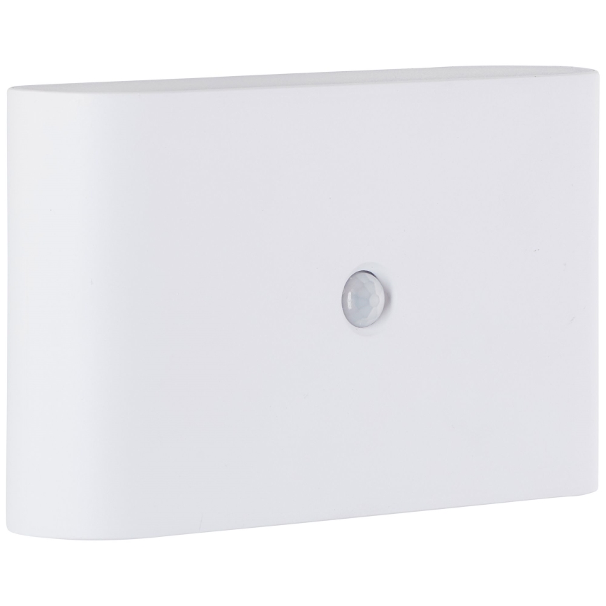 Brilliant - LED zewnętrzny akumulatorowy kinkiet z czujnikiem XINO LED/3W/5V IP44 biały