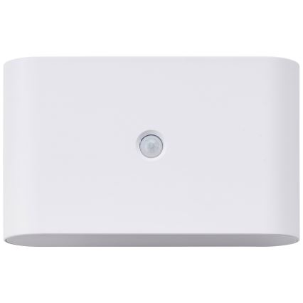 Brilliant - LED zewnętrzny akumulatorowy kinkiet z czujnikiem XINO LED/3W/5V IP44 biały