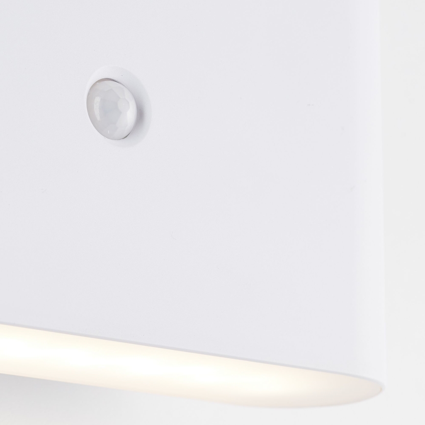 Brilliant - LED zewnętrzny akumulatorowy kinkiet z czujnikiem XINO LED/3W/5V IP44 biały