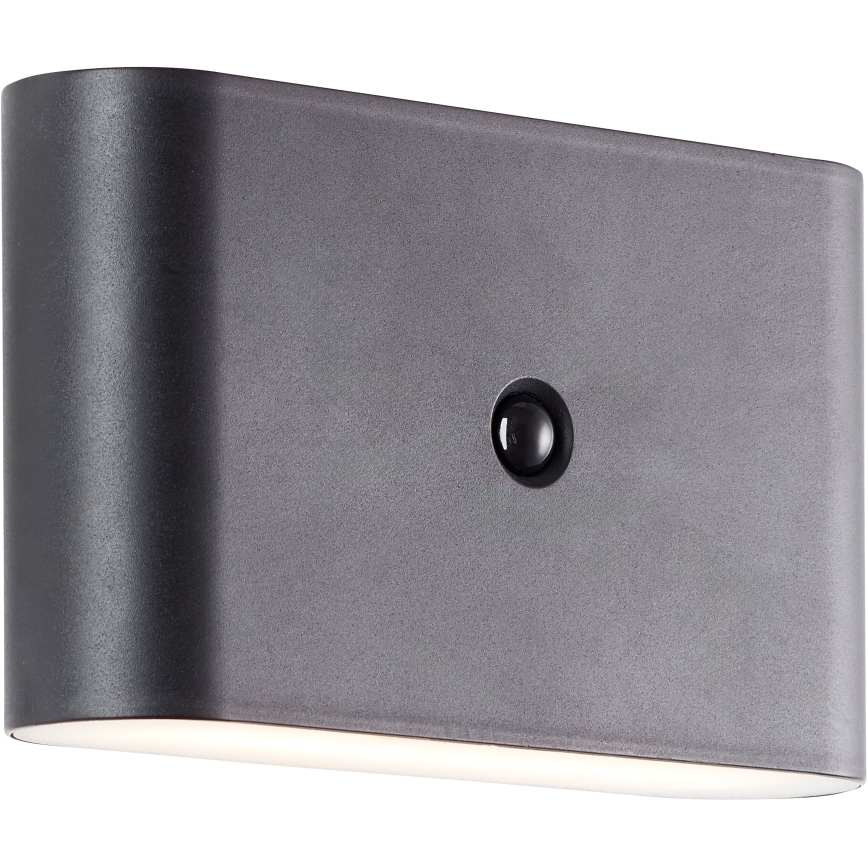 Brilliant - LED zewnętrzny akumulatorowy kinkiet z czujnikiem XINO LED/3W/5V IP44 czarny