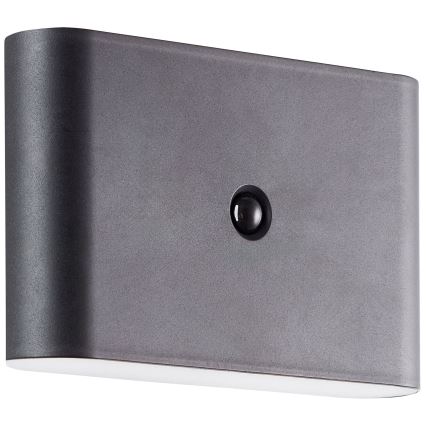 Brilliant - LED zewnętrzny akumulatorowy kinkiet z czujnikiem XINO LED/3W/5V IP44 czarny