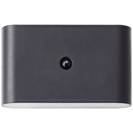 Brilliant - LED zewnętrzny akumulatorowy kinkiet z czujnikiem XINO LED/3W/5V IP44 czarny