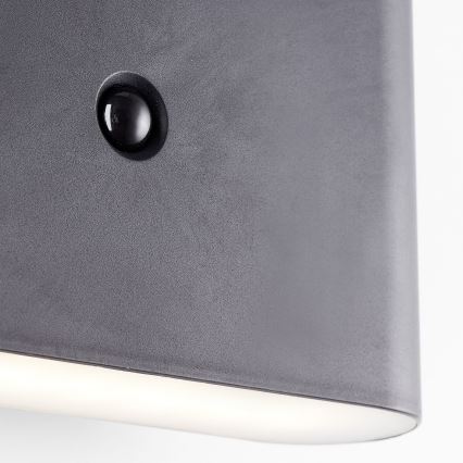 Brilliant - LED zewnętrzny akumulatorowy kinkiet z czujnikiem XINO LED/3W/5V IP44 czarny